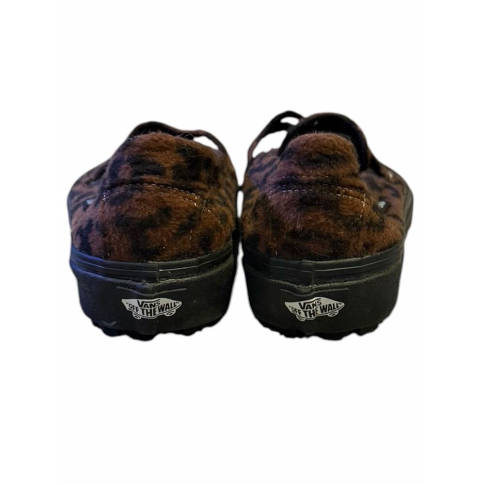 VANS Style 53 Leopard Pony Hair Lug Sole Loafers Brown Black Women’s 9 - Picture 5 of 9